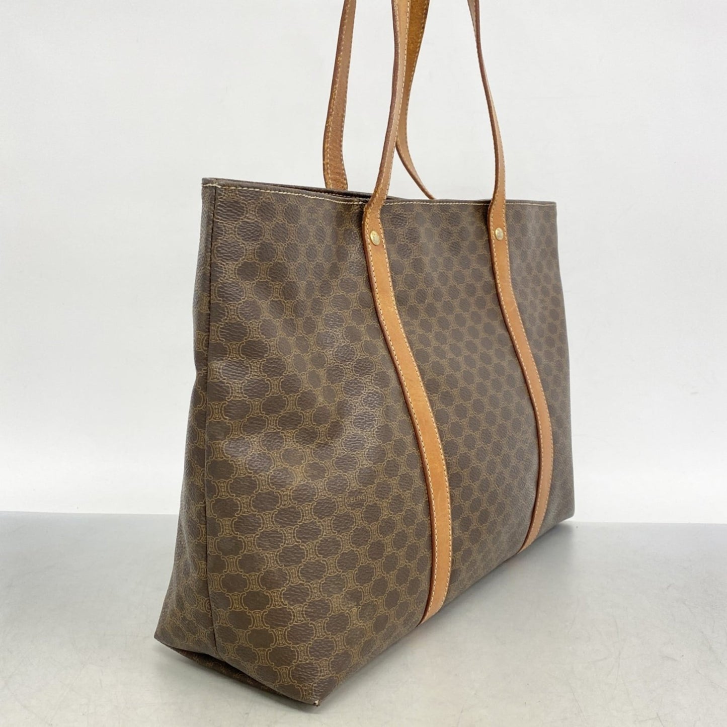 Celine Brown Pvc Tote Bag (Pre-Owned)