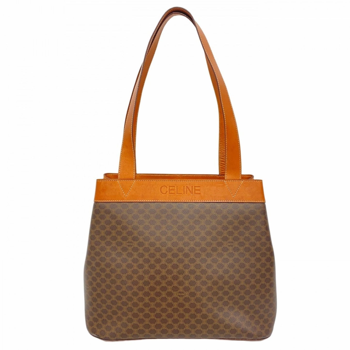 Celine Brown Pvc Tote Bag (Pre-Owned)