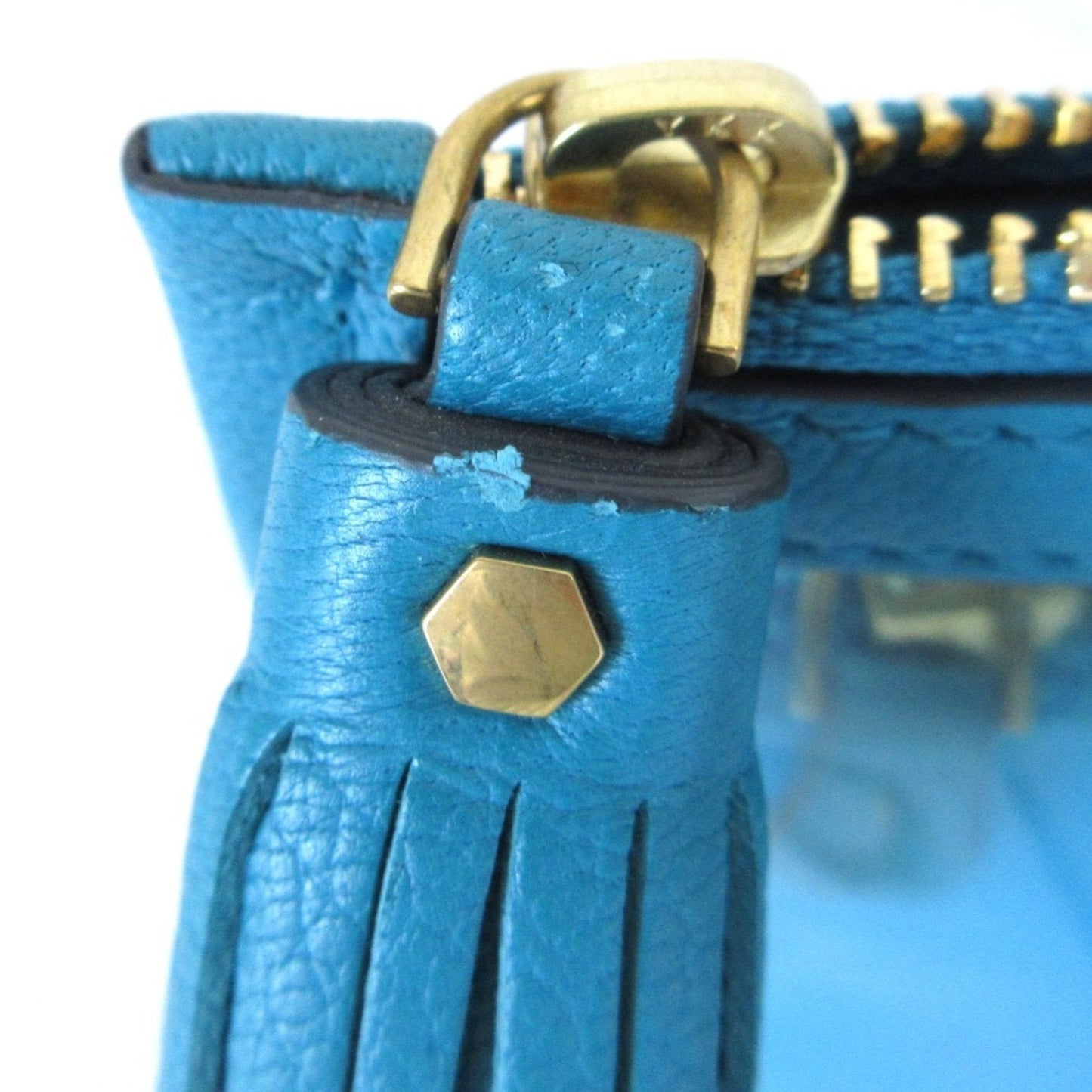 Anya Hindmarch Blue Pochette Pouch Shoulder Bag (Pre-Owned)