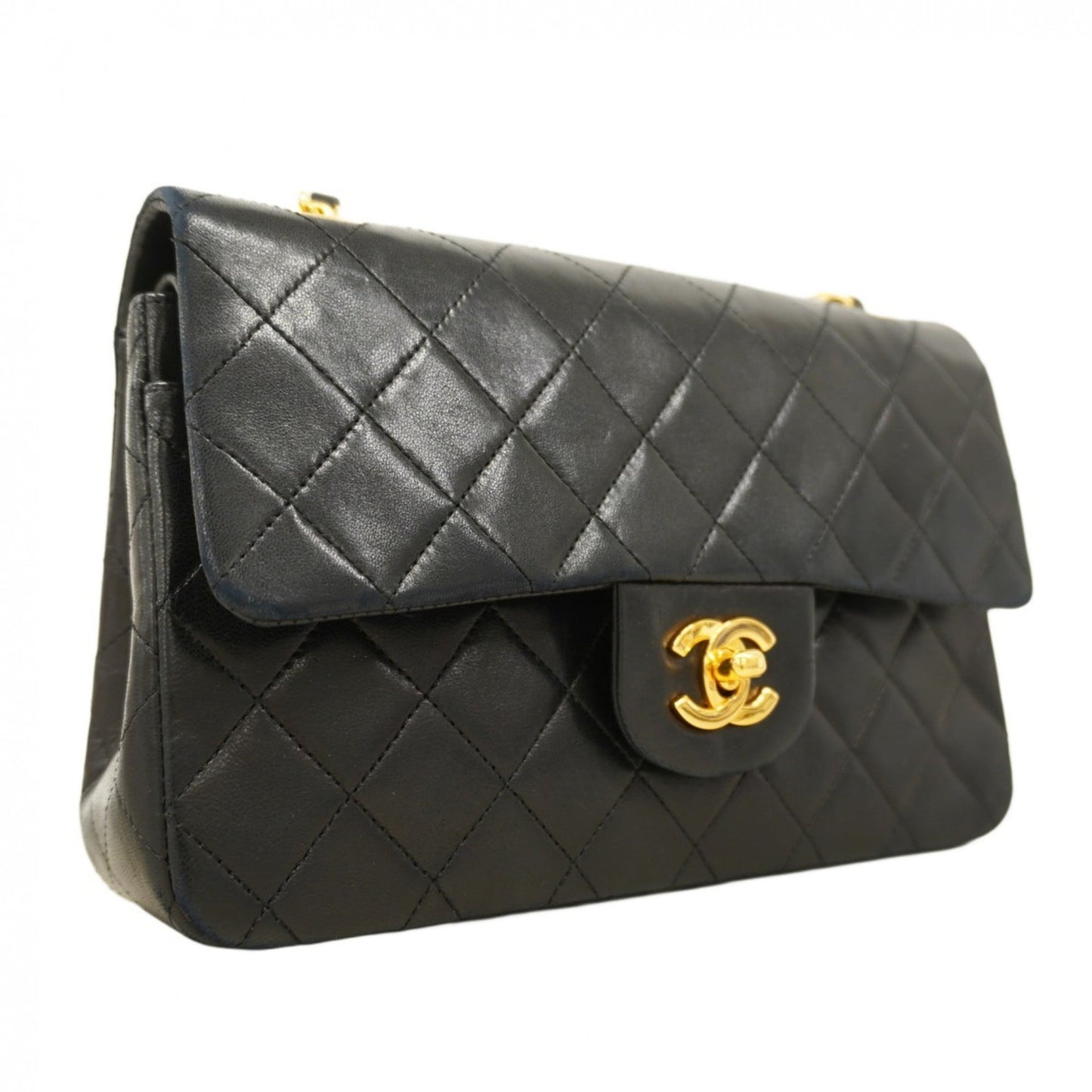 Chanel Black Leather Shoulder Bag (Pre-Owned)