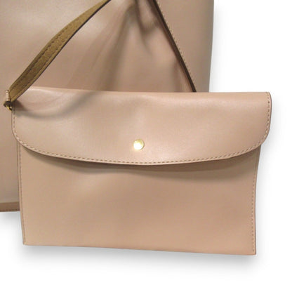 Stella Mccartney Pink Beige Pouch Tote Bag (Pre-Owned)