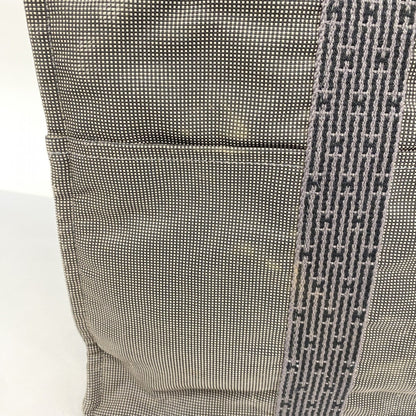 Hermes Gray Canvas Tote Bag (Pre-Owned)