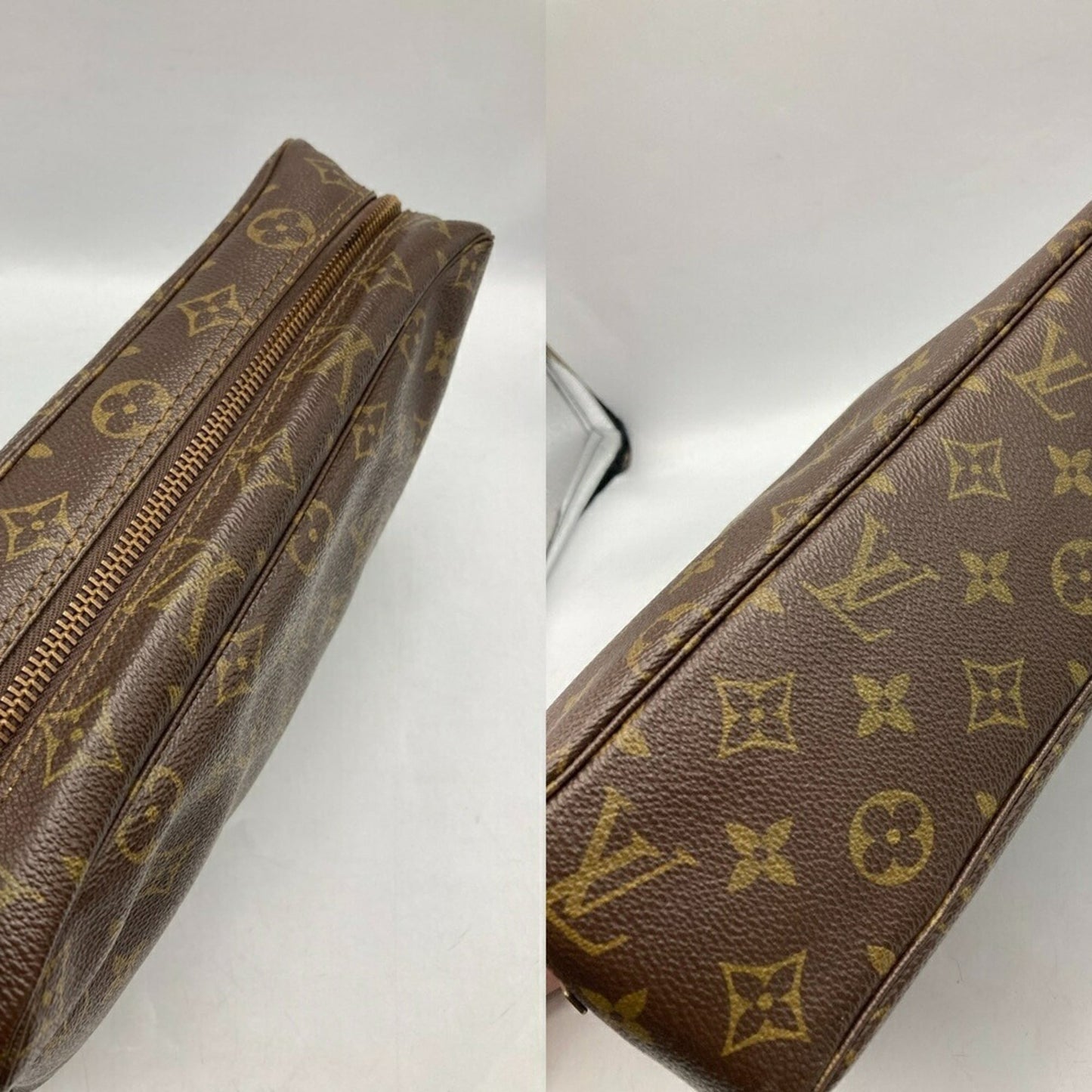 Louis Vuitton Brown Pvc Clutch Bag (Pre-Owned)
