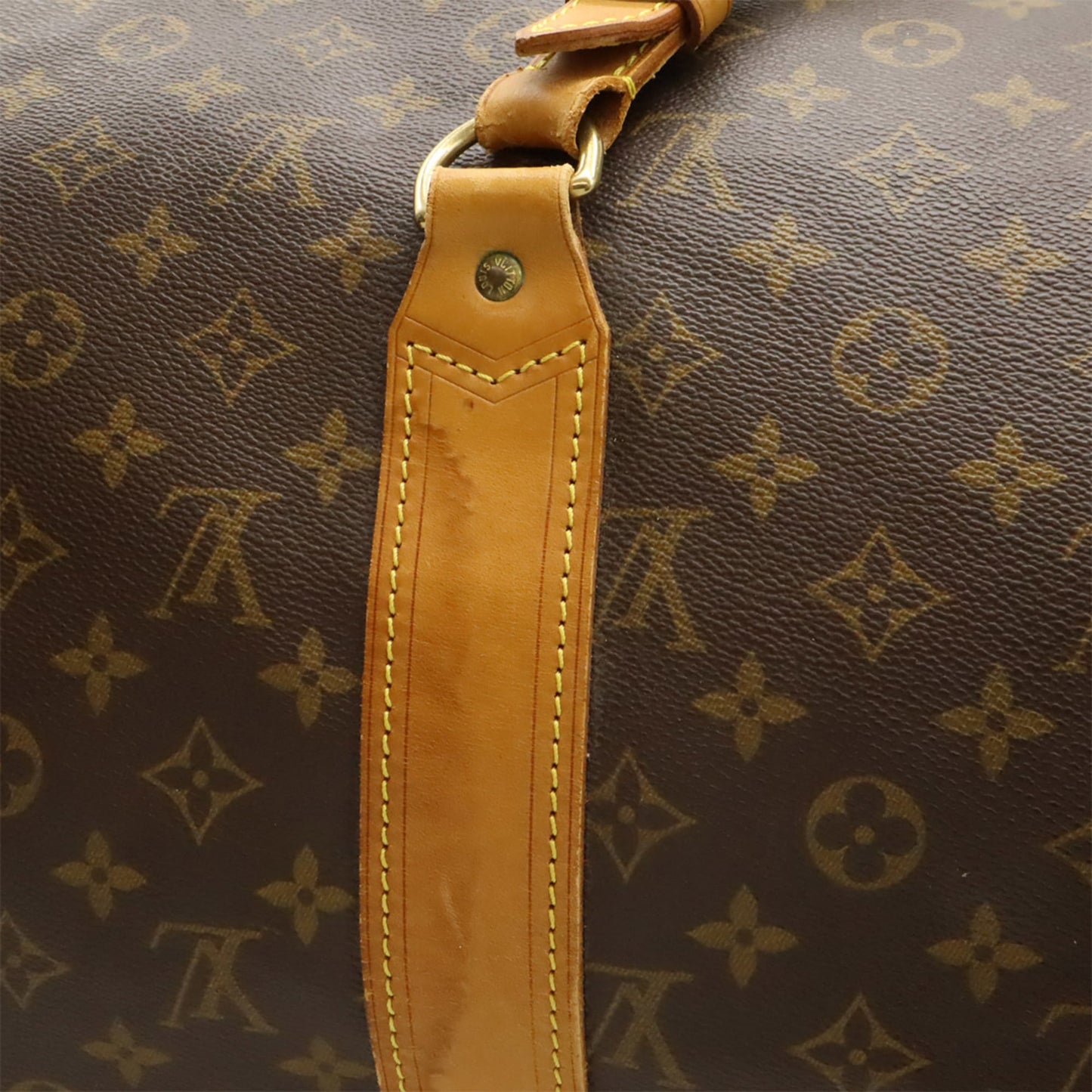 Louis Vuitton Brown Pvc Boston Bag Shoulder Bag (Pre-Owned)