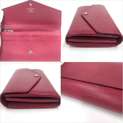 Louis Vuitton Fuchsia Epi Leather Long Wallet (Tri-Fold) (Pre-Owned)