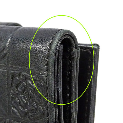 Chanel Black Leather Wallet (Bi-Fold) (Pre-Owned)