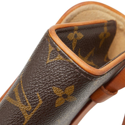 Louis Vuitton Brown Pvc Leather Pochette Sling Bag (Pre-Owned)