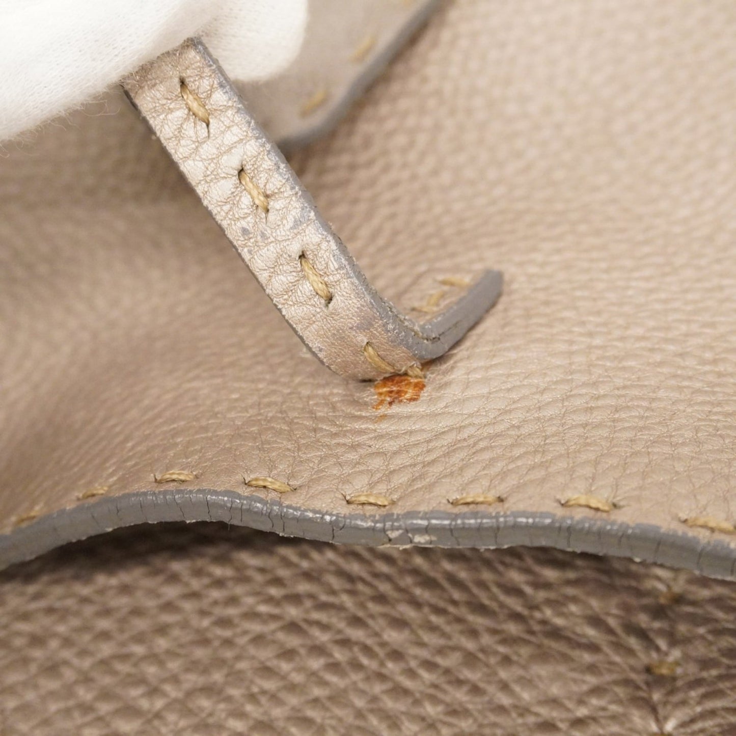 Fendi Grayish Leather Tote Bag (Pre-Owned)