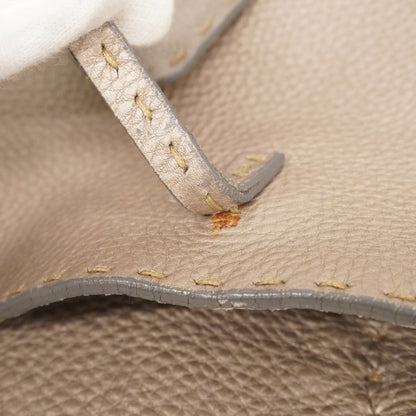 Fendi Grayish Leather Tote Bag (Pre-Owned)