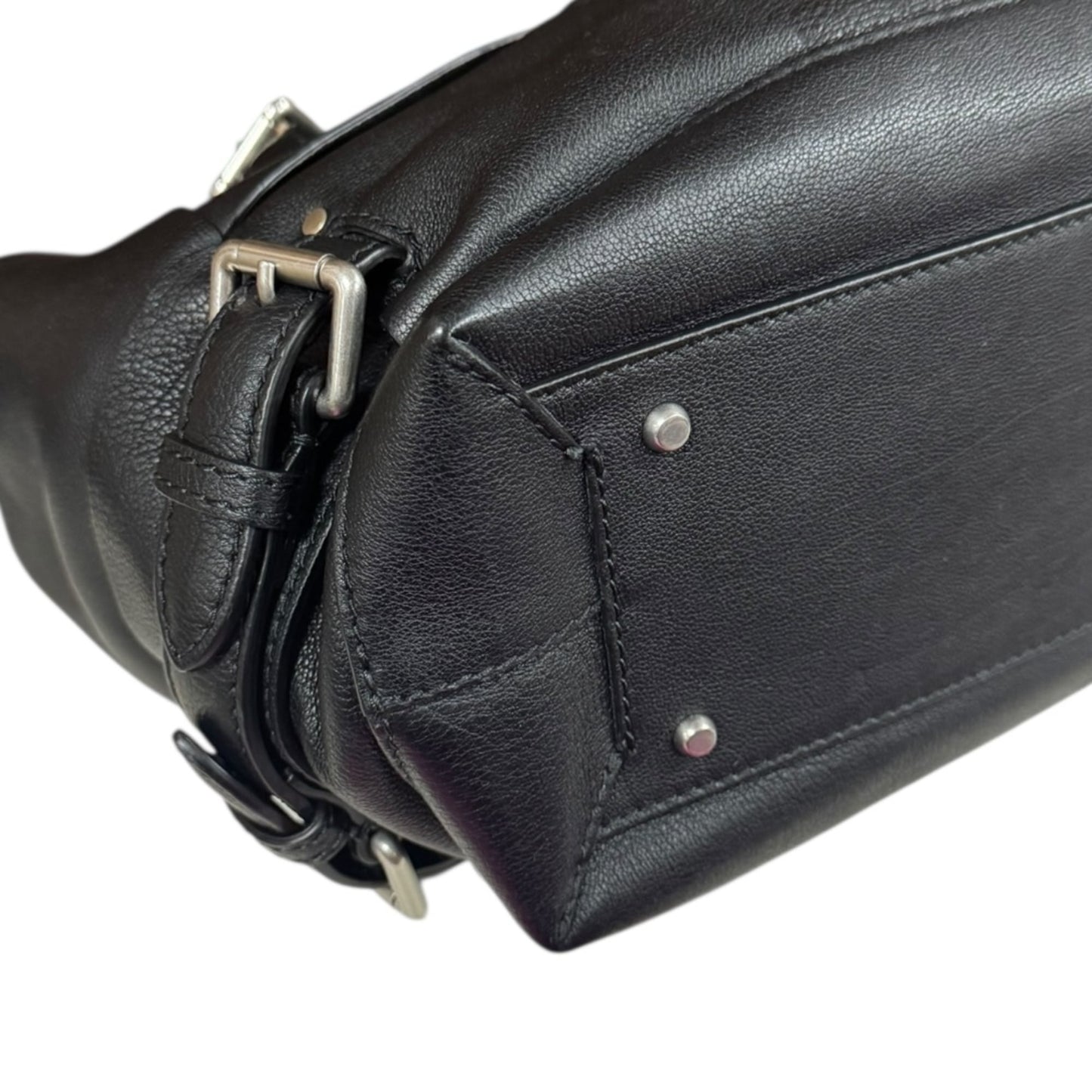 Bottega Veneta Intrecciato Black Intrecciato Shoulder Bag (Pre-Owned)