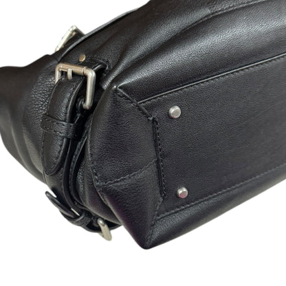 Bottega Veneta Intrecciato Black Intrecciato Shoulder Bag (Pre-Owned)