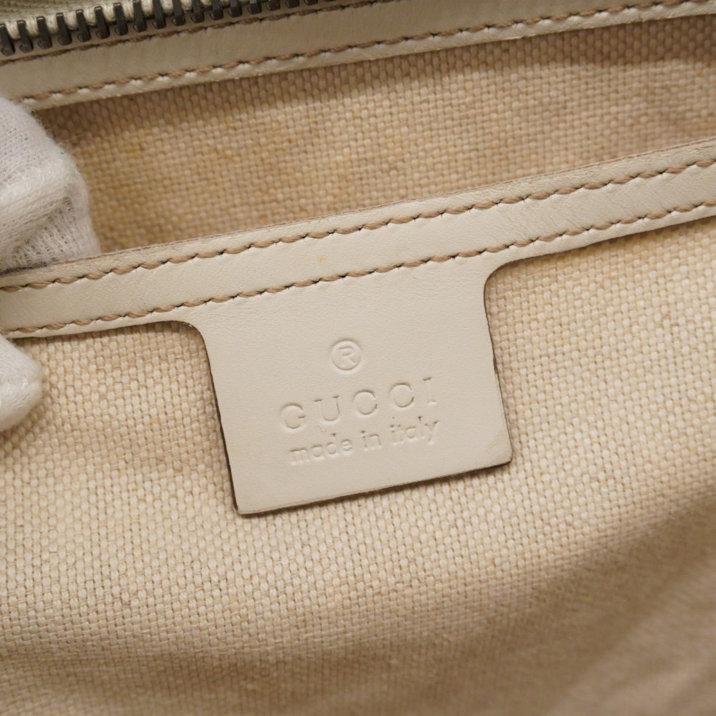 Gucci Brown White Pvc Tote Bag (Pre-Owned)