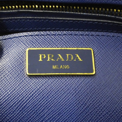 Prada Blue Saffiano Triangle Handbag Shoulder Bag (Pre-Owned)