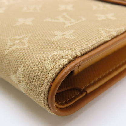 Louis Vuitton Beige Monogram Mini Wallet (Tri-Fold) (Pre-Owned)
