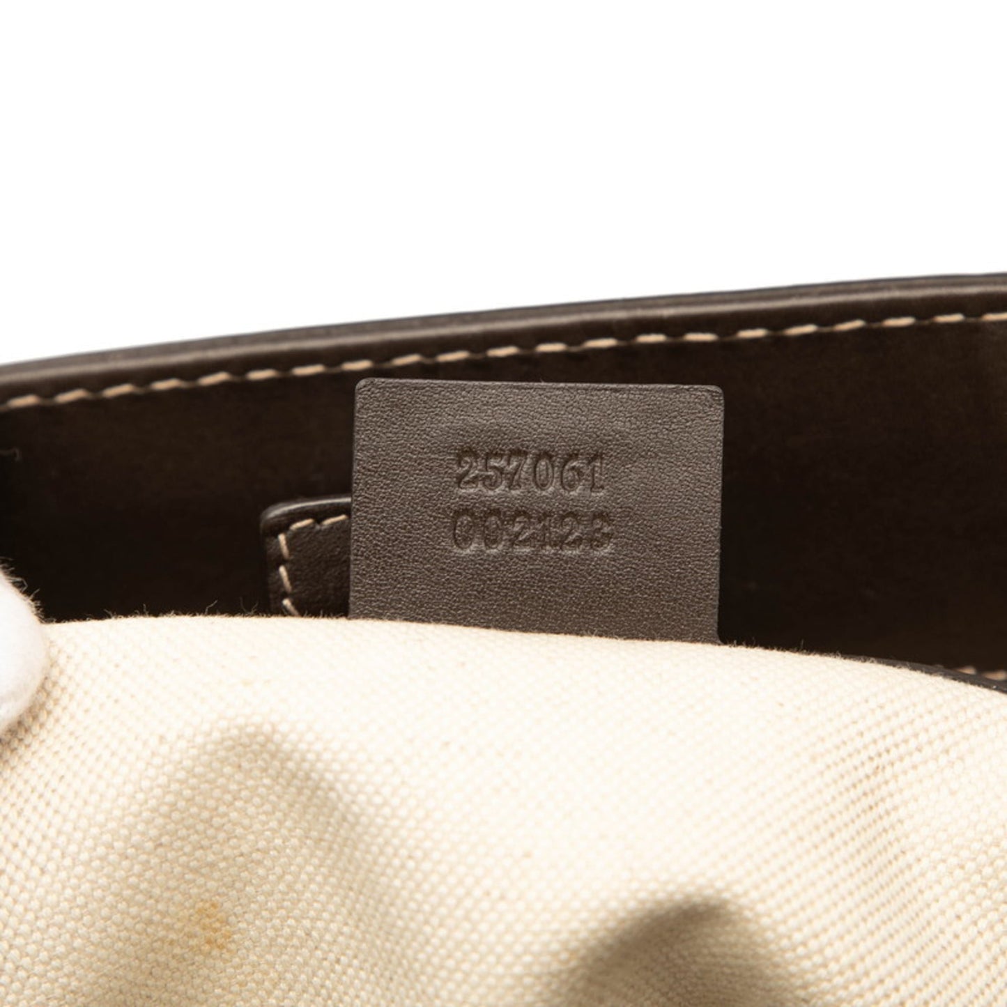 Gucci Beige Brown Canvas Leather Tote Bag (Pre-Owned)