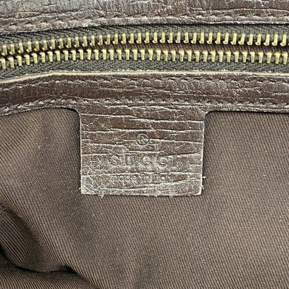 Gucci Brown Canvas Handbag (Pre-Owned)