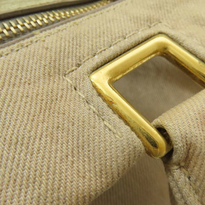 Prada Brown Denim Tote Bag (Pre-Owned)