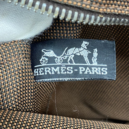 Hermes Brown Canvas Tote Bag (Pre-Owned)
