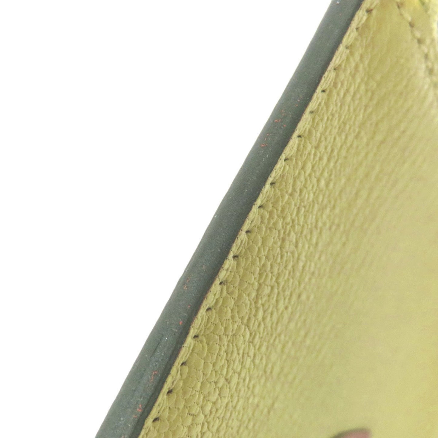 Hermes Lime Green Chevre Leather Coin Purse/Coin Case (Pre-Owned)