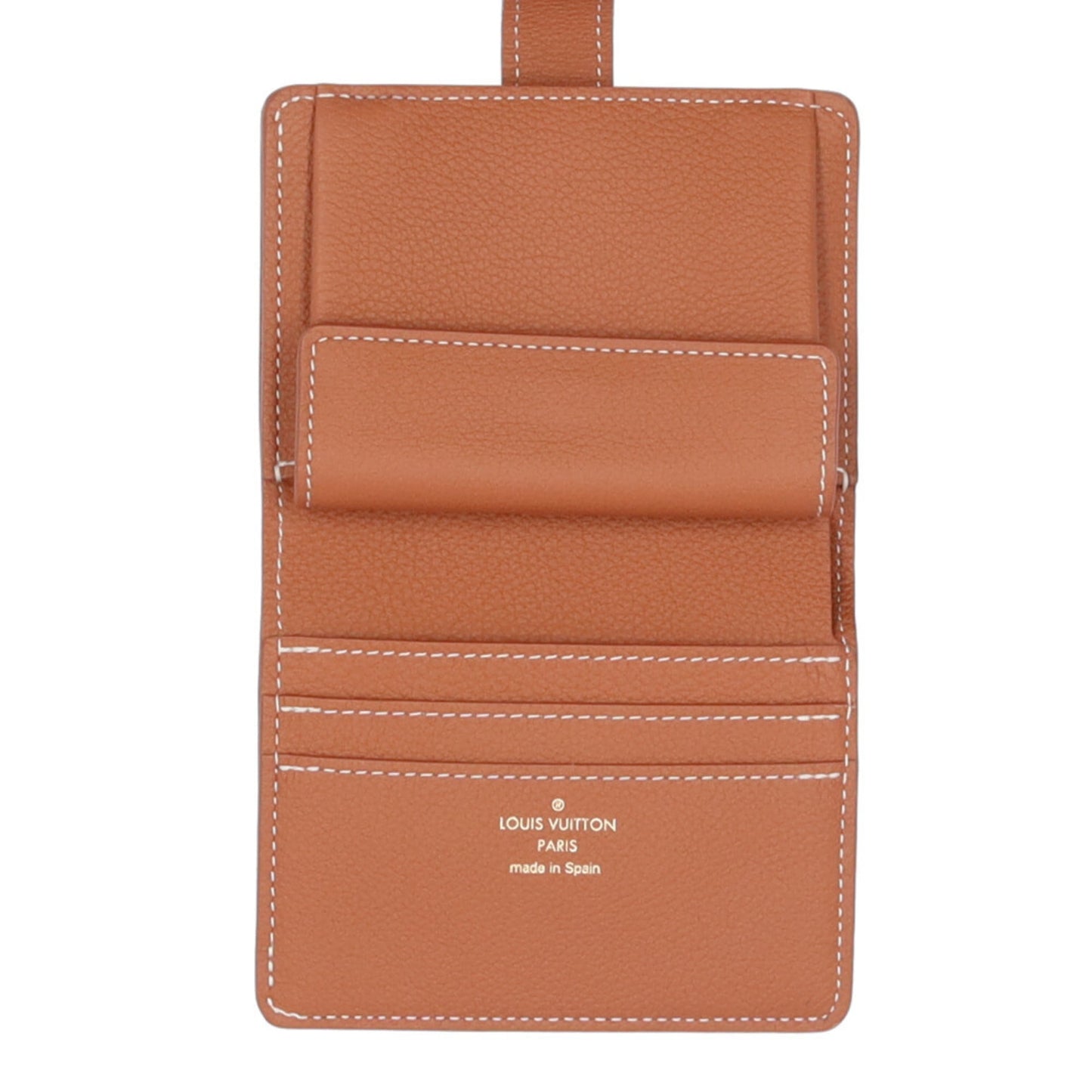 Louis Vuitton Brown Cognac Leather Wallet (Bi-Fold) (Pre-Owned)