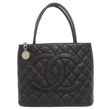 Chanel Black Leather Tote Bag (Pre-Owned)
