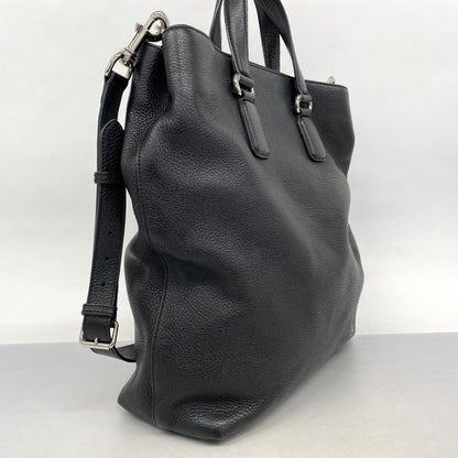 Gucci Black Leather Tote Bag (Pre-Owned)