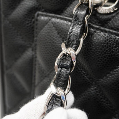 Chanel Black Grained Calfskin Tote Bag (Pre-Owned)