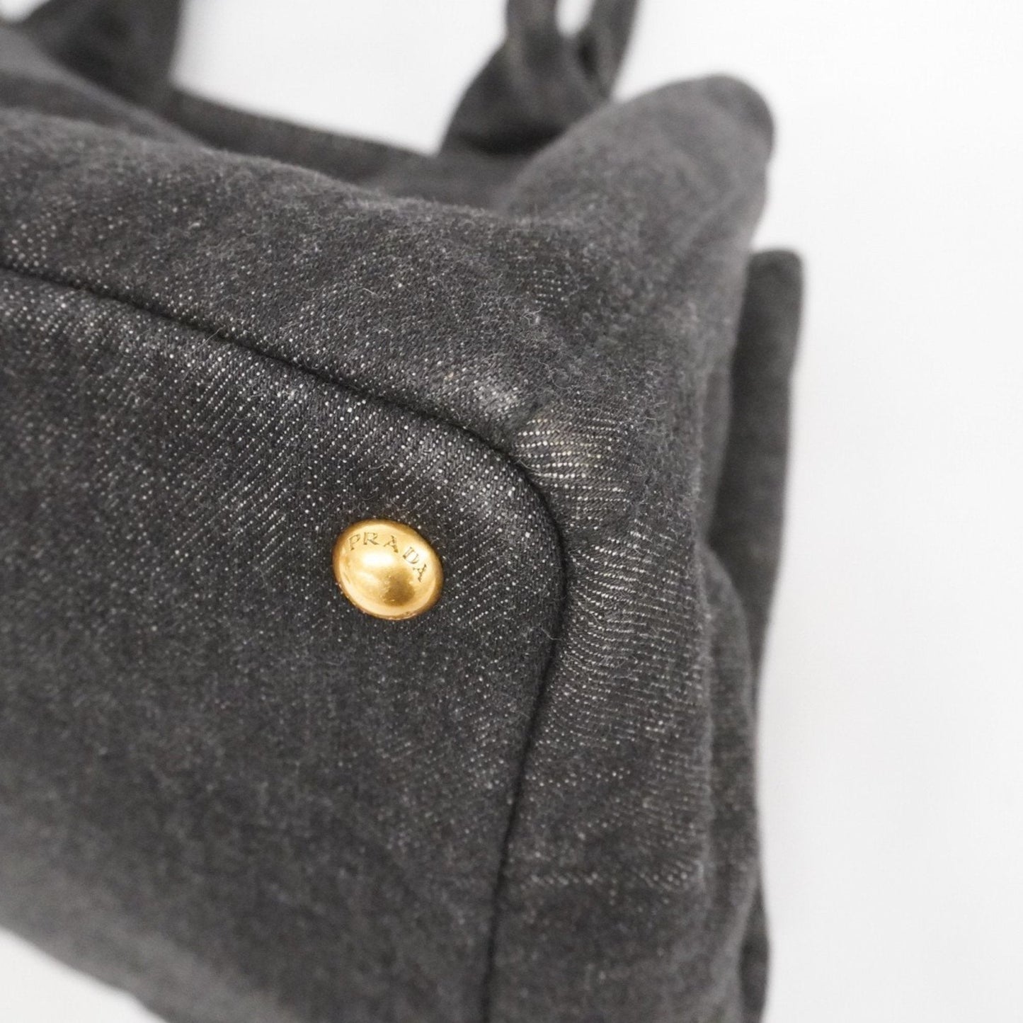 Prada Black Denim Tote Bag (Pre-Owned)