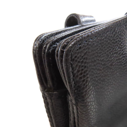 Chanel Black Leather Tote Bag (Pre-Owned)