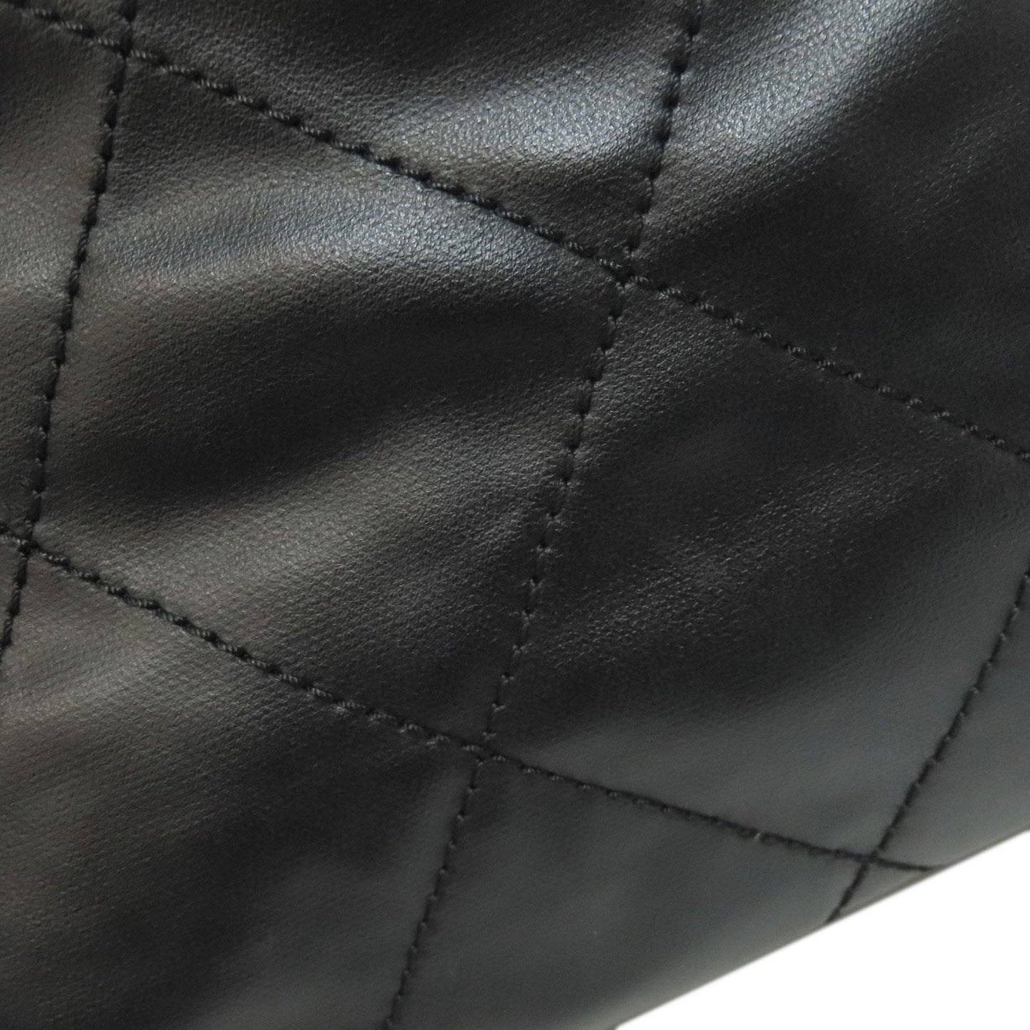 Chanel Paris Biarritz Black Leather Tote Bag (Pre-Owned)