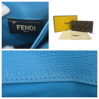 Fendi Brown Pvc Long Wallet (Bi-Fold) (Pre-Owned)