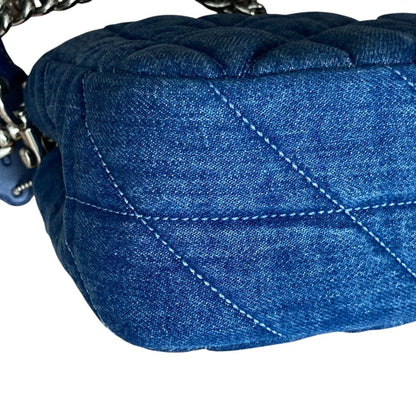 Coach Blue Quilting Shoulder Bag (Pre-Owned)