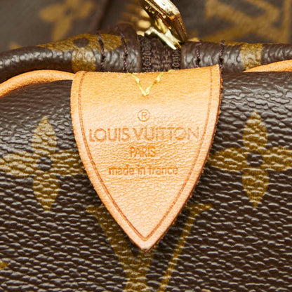 Louis Vuitton Brown Pvc Leather Boston Bag (Pre-Owned)