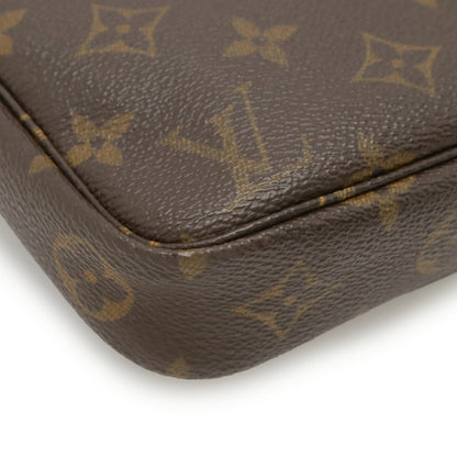 Louis Vuitton Brown Pvc Handbag Pochette Pouch (Pre-Owned)