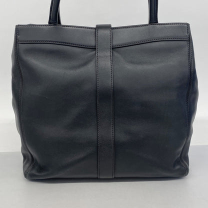 Chanel Black Leather Tote Bag (Pre-Owned)