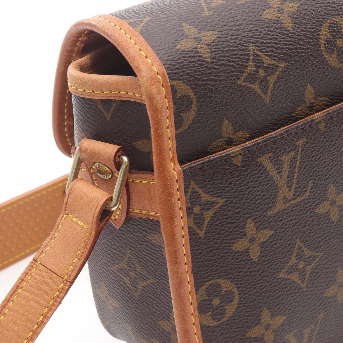 Louis Vuitton Brown Pvc Leather Shoulder Bag (Pre-Owned)