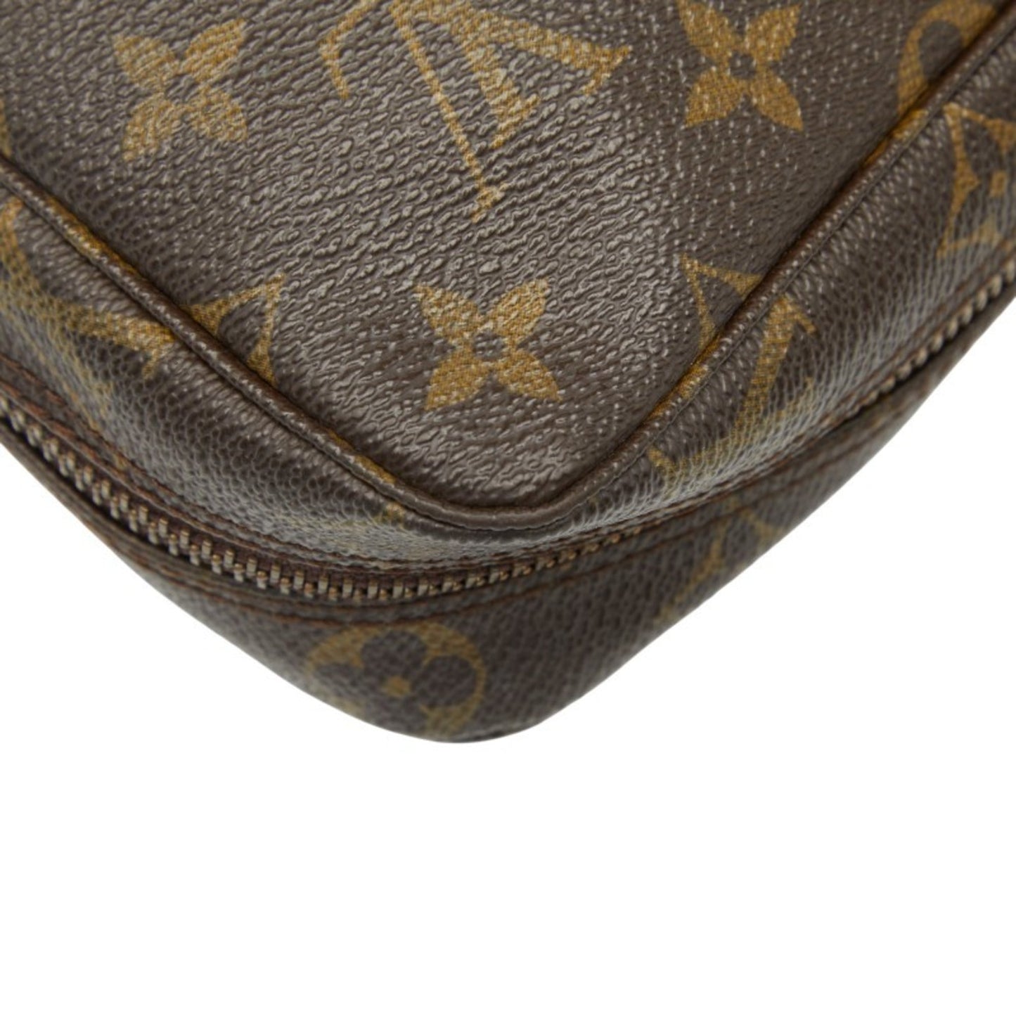 Louis Vuitton Brown Pvc Leather Clutch Bag (Pre-Owned)