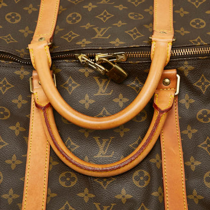 Louis Vuitton Brown Pvc Leather Boston Bag (Pre-Owned)
