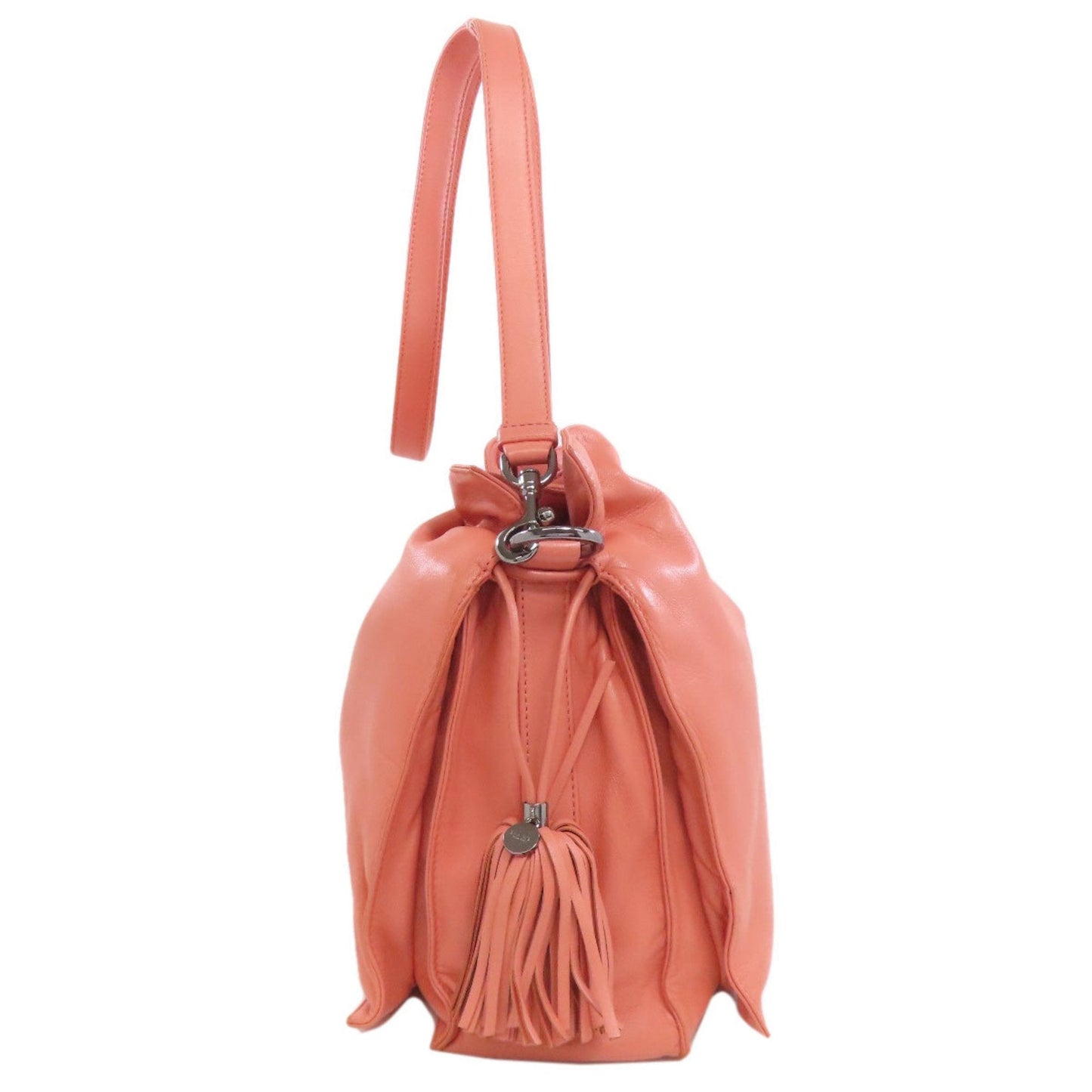 Loewe Flamenco Pink Leather Shoulder Bag (Pre-Owned)