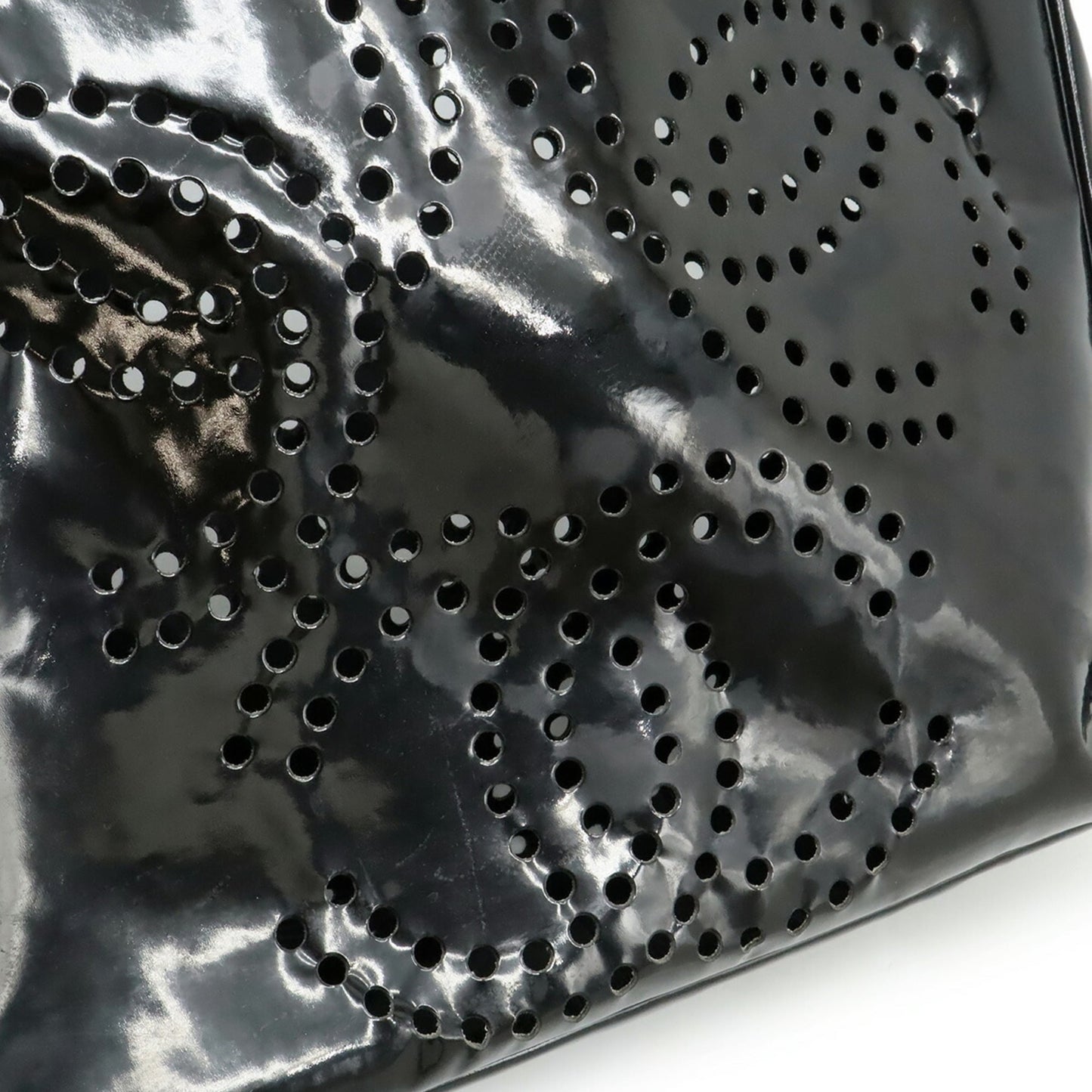 Chanel Black Leather Handbag Pouch Tote Bag (Pre-Owned)