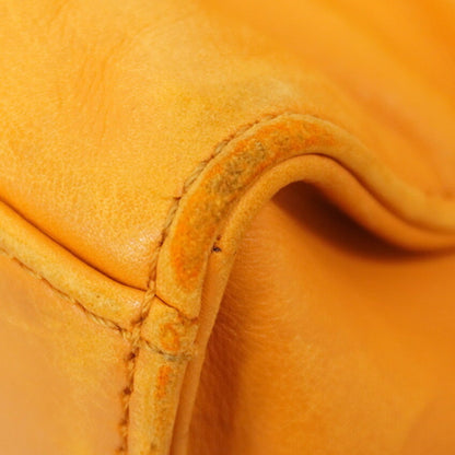 Chanel Orange Leather Tote Bag (Pre-Owned)