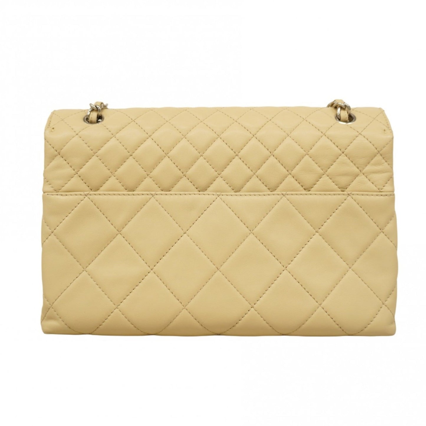 Chanel Beige Leather Shoulder Bag (Pre-Owned)