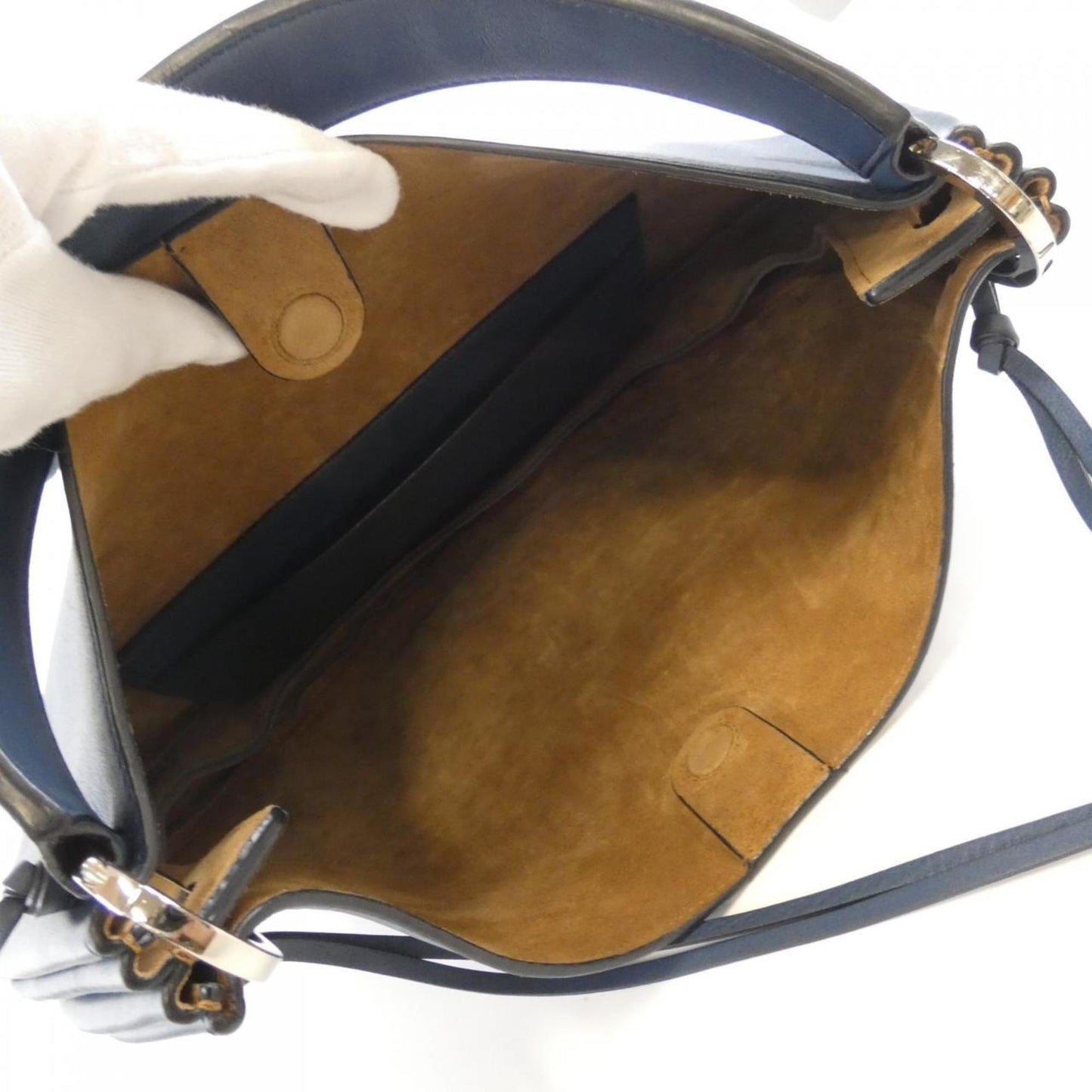 Loewe Blue Leather Shoulder Bag (Pre-Owned)