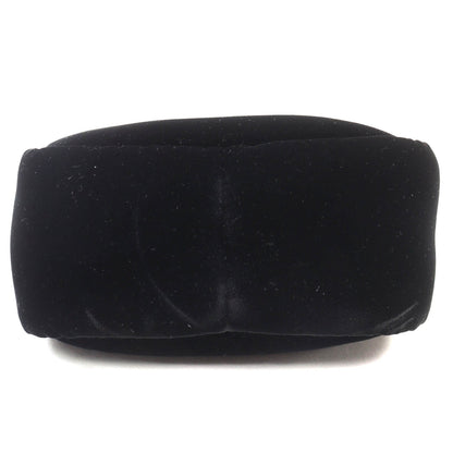 Prada Black Velvet Handbag Shoulder Bag (Pre-Owned)