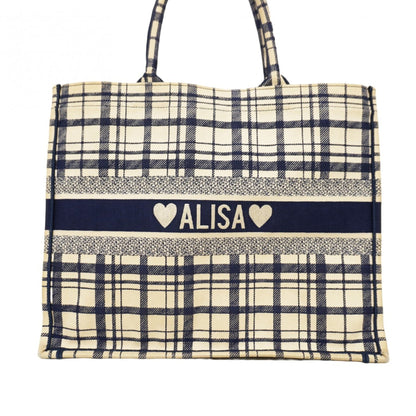 Christian Dior Navy Canvas Tote Bag (Pre-Owned)