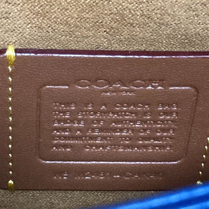 Coach Blue Quilting Shoulder Bag (Pre-Owned)