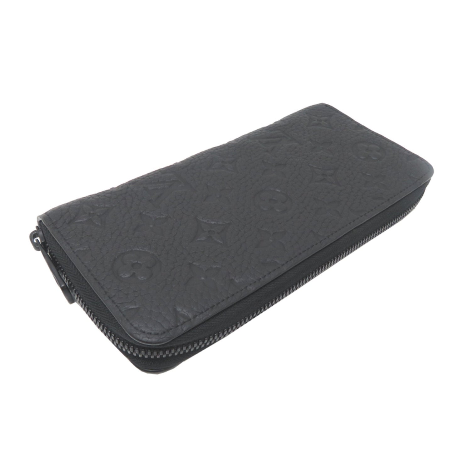 Louis Vuitton Black Leather Long Wallet (Bi-Fold) (Pre-Owned)