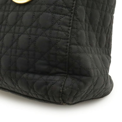 Christian Dior Lady Dior Black Nylon Handbag Tote Bag (Pre-Owned)