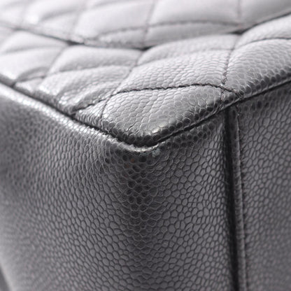 Chanel Black Grained Calfskin Tote Bag (Pre-Owned)