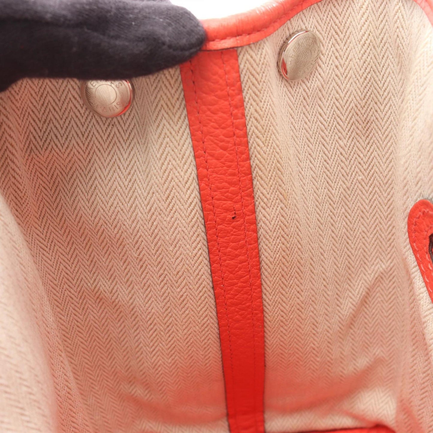 Hermes Red Color Leather Country Leather Tote Bag (Pre-Owned)